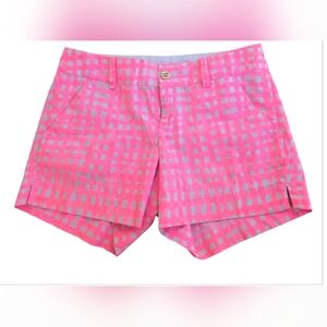Lilly Pulitzer Pink and White Checkered Shorts